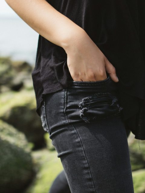 Flare Low-Rise Jeans - denim jeans