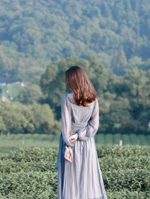Tiered Maxi Dress - woman wearing maxi dress