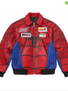 Supreme Spider-Man 2026 Red Leather Jacket